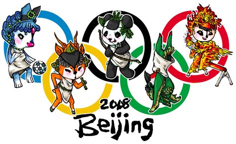 Fuwa Beibei Jingjing Huanhuan Yingying Nini Text Summer Olympics ...