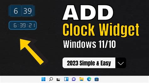 How to Add Clock Widget in Windows 11 Desktop (3 Clocks) 2023 - YouTube