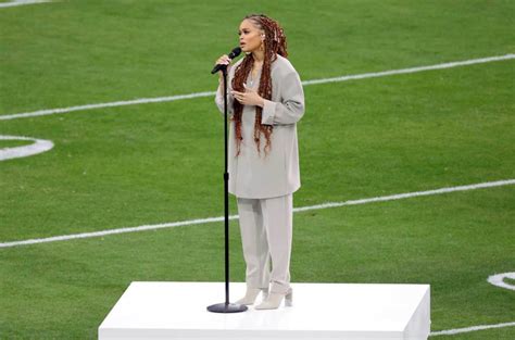 Andra Day Sings 'Lift Every Voice and Sing' at Super Bowl 2024