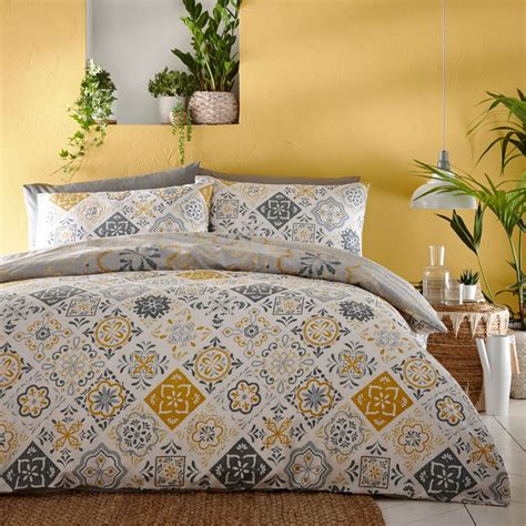 Morocco Ochre Cotton Mix Duvet Set | Harry Corry Limited King Duvet Cover Sets, Single Duvet ...