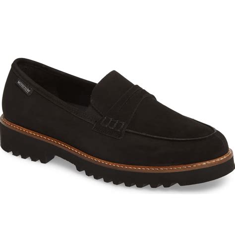 MEPHISTO Sidney Penny Loafer, Main, color, BLACK/BLACK SUEDE | Loafers for women, Penny loafers ...