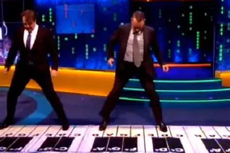 Tom Hanks recreates Big piano scene, 25 years on, with Jonathan Ross and Sandra Bullock - Mirror ...