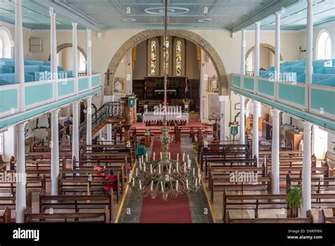 Caribbean, St.Vincent, Kingstown, St.George's cathedral, Interior Stock Photo - Alamy