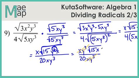 Dividing Radical Expressions Worksheet – E Street Light