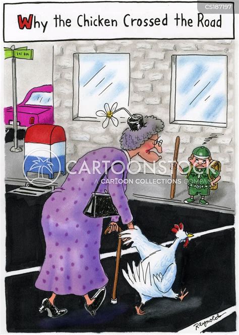 Chicken Road Cartoons and Comics - funny pictures from CartoonStock