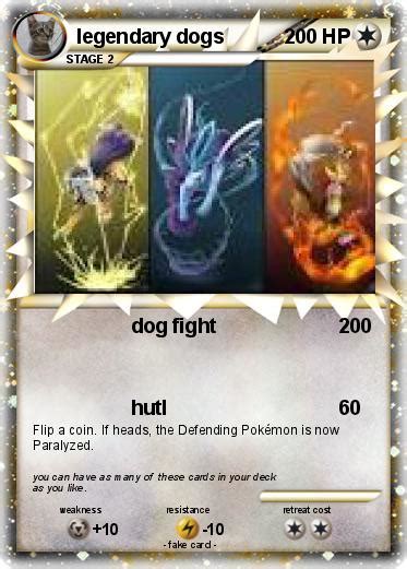 Pokémon legendary dogs 19 19 - dog fight - My Pokemon Card