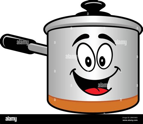 Cooking Pot Mascot - A cartoon illustration of a Cooking Pot Mascot Stock Vector Image & Art - Alamy