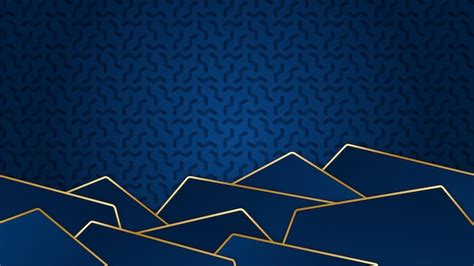 Premium Vector | Abstract dark blue and gold luxury background