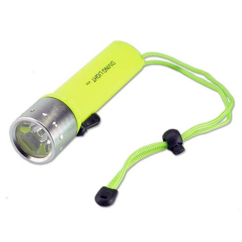 LED Submarine Light Diving Flashlight Underwater Torch Waterproof CREE Q5 Lamp (Yellow ...