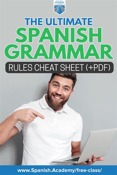 The Ultimate Spanish Grammar Rules Cheat Sheet (+PDF) | Learning ...