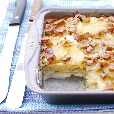 Scalloped Potatoes, SPAM and Cheese | Spam recipes, Spam recipes ...