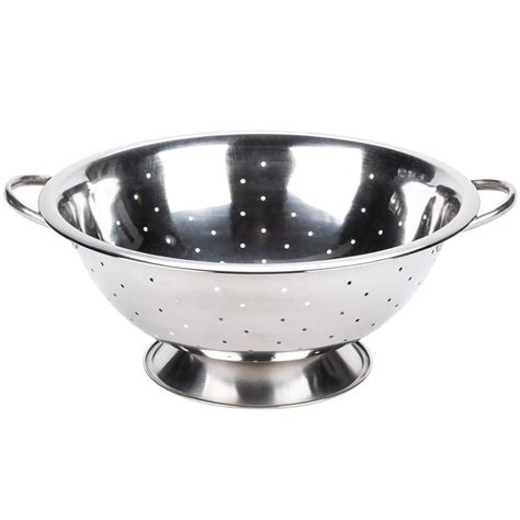 8 Qt. Stainless Steel Colander with Base and Handles