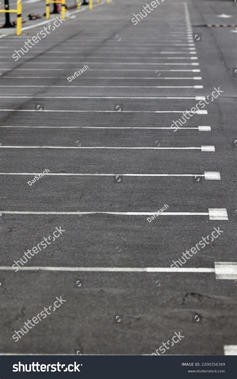 Parking Space Marked White Lines On Stock Photo 2200356369 | Shutterstock