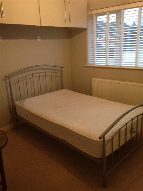 3/4 Size Grey Metal Bedframe | in Mansfield, Nottinghamshire | Gumtree