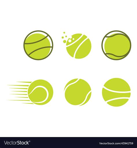 Tennis ball logo Royalty Free Vector Image - VectorStock