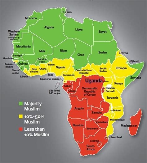 Places where Muslims live in Africa - - - source: davidwhiting.today - #maps #africa #religion # ...