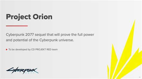 Anuncio del Proyecto Orion, la secuela de Cyberpunk 2077 que "desatará todo el potencial del ...