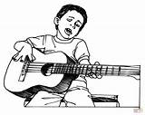 Coloring Pages Guitar  Coloring Home sketch template