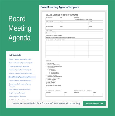 10 Keys and Templates For Your Meeting Agendas ﻿- FuseBase (Formerly ...