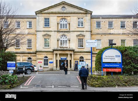 The Billing road entrance to Northampton General Hospital, a NHS provision in the town of ...