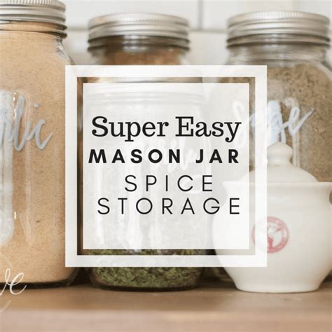 Mason Jar Spice Storage | Pantry Solutions - Twelve On Main