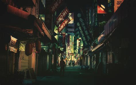 Japan Street Night Wallpapers - Top Free Japan Street Night Backgrounds ...