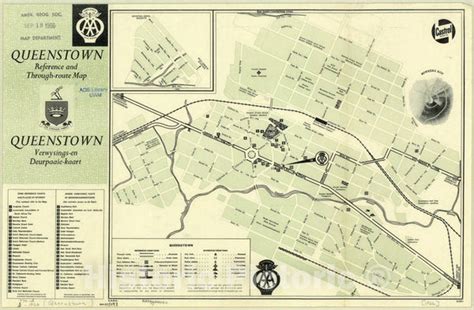 Map : Queenstown, South Africa 1966, Queenstown reference and through ...