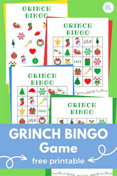 Fun Grinch Bingo Printable Game