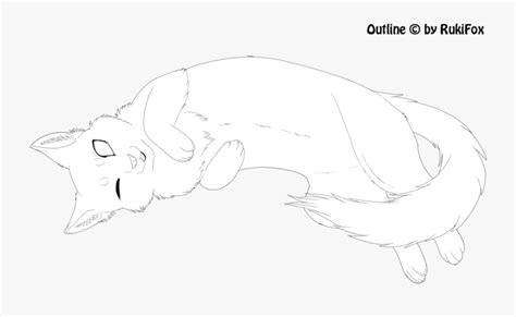 Cat Clipart Lying Down - Cat Laying Down Drawing , Free Transparent Clipart - ClipartKey