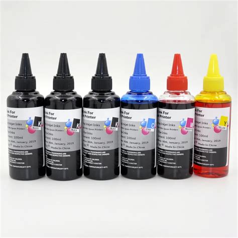 600ml Special Refill Dye Ink Kit for Epson Inkjet Printer CISS Ink ...