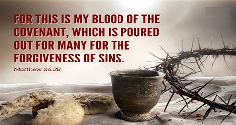 Matthew 26:28 This is my blood of the covenant (Listen to, Dramatized ...