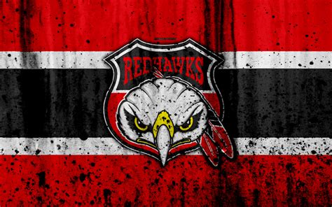 Download wallpapers 4k, Malmo Redhawks, grunge, hockey club, SHL ...