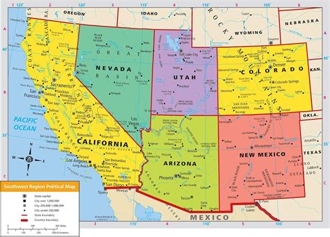 Map Of Us Southwest