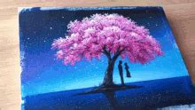 Cherry Blossoms Sakura Pink Flowers Hand Painting GIF | GIFDB.com