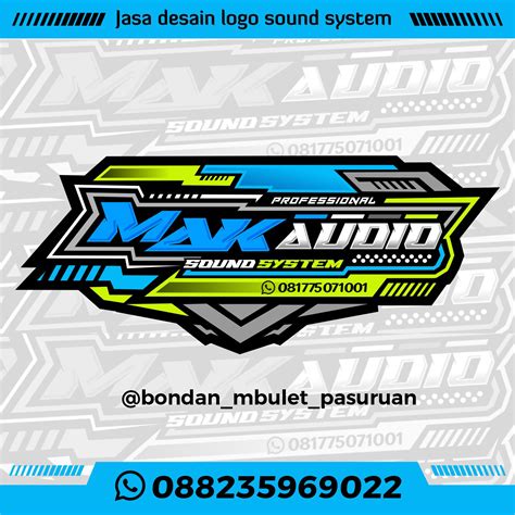 Desain Stiker Logo Sound System