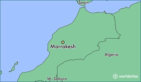 Map Of Marrakech Morocco - Cities And Towns Map