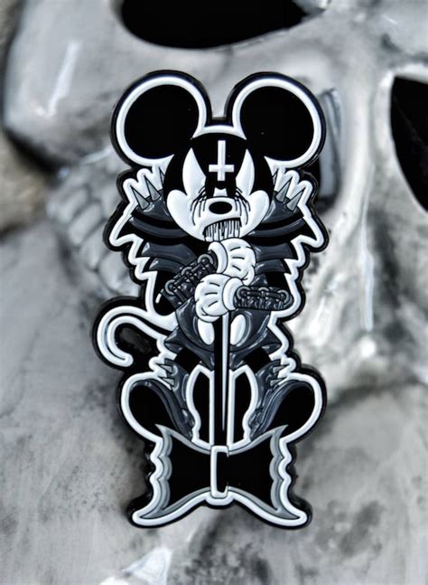 Black Metal Mickey Mouse Disney 2 Enamel Pin Abbath - Etsy