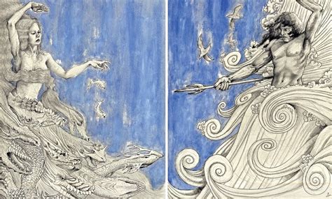 Pedro's Illustration Factory: Tiamat and Marduk