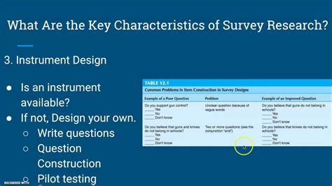 Survey Research Design - YouTube