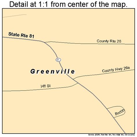 Greenville New York Street Map 3630609