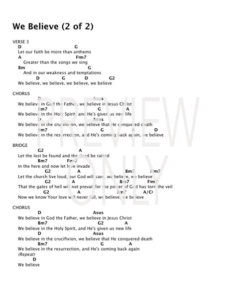 We Believe Lead Sheet, Lyrics, & Chords | Travis Ryan | Worship Together Digital Store