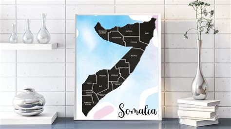 Digital Printable Somali Language Print Somali Provinces - Etsy