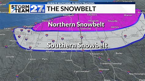 A winter forecast will include lake effect snow. Where is the snowbelt?