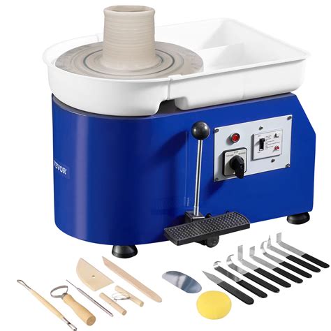 VEVOR Pottery Wheel, 11in Ceramic Wheel Forming Machine, Adjustable 0-300RPM Speed Handle and ...
