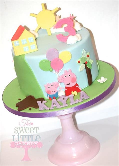 Peppa pig and George - Decorated Cake by - CakesDecor