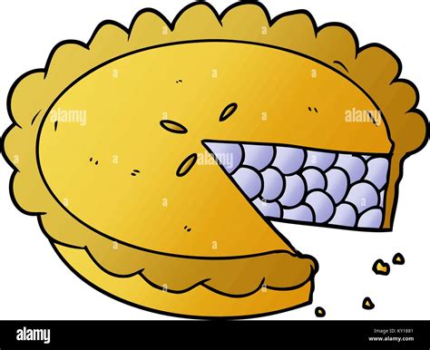 blueberry pie cartoon Stock Vector Image & Art - Alamy