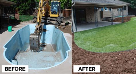 Before and After: Transforming Your Backyard with Inground Pool Removal | Hometown Demolition