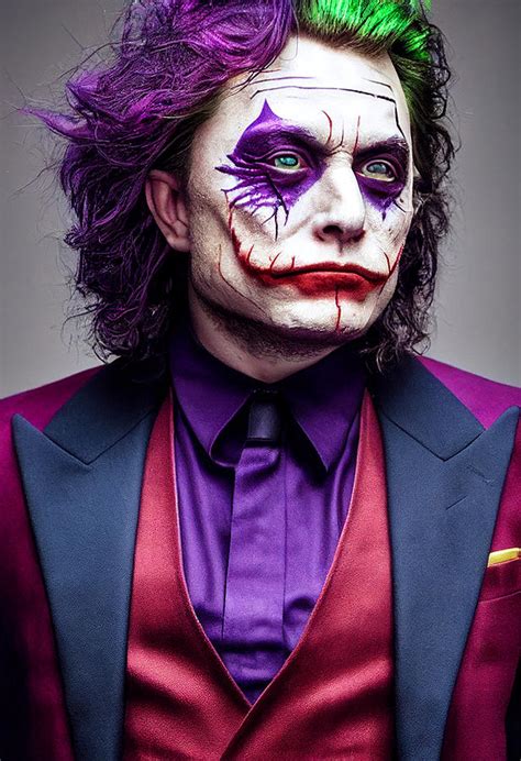 Iron Elon Musk as the joker gritty and dark purple suit vib 76c645563264556356 d953 64 Painting ...