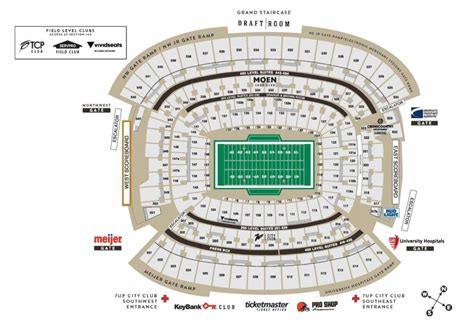 Seating & Maps | Cleveland Browns Stadium