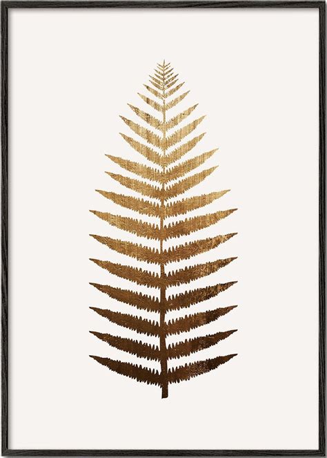 Gold leaf illustration - Abstract art prints – Artesta